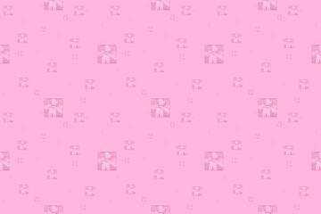 Seamless pattern for gifts.Background on the theme of the holiday and gifts.
