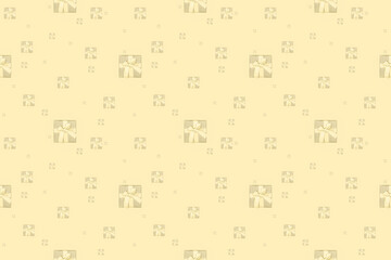 Seamless pattern for gifts.Background on the theme of the holiday and gifts.