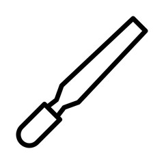 Chisel icon outine style design, hand tool vector symbol