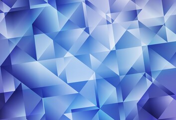 Light Pink, Blue vector polygon abstract background.