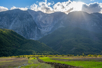 Obraz premium Beautiful and quiet nature landscape.