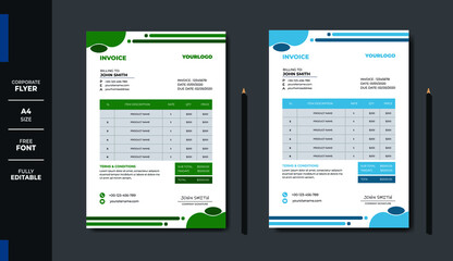 Professional Business Invoice Template Design