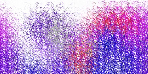 Light blue, red vector backdrop with bent lines.