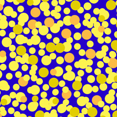 Purple square shaped background with circle golden confetti for decoration on Birthday, wedding, New Year and Christmas