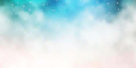 Light Pink, Green vector texture with beautiful stars.