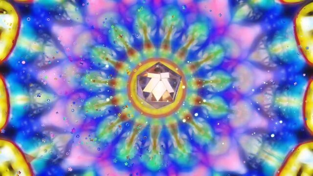 Abstract kaleidoscope background with . For design and network