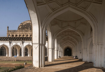 The Jama Masjid of Bijapur Mosque in the Indian state of Karnataka is one of the largest mosques in South India.