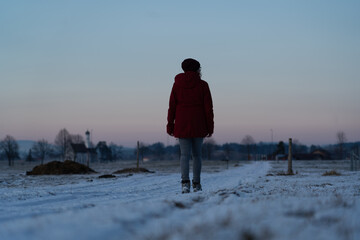 Walking through the winter wonderland