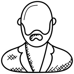 
A man with business attire 
