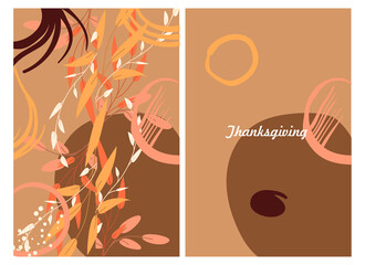 A thanksgiving card. Creative universal themed flower template. Good for poster, invitation, cover, banner, poster, brochure. EPS10