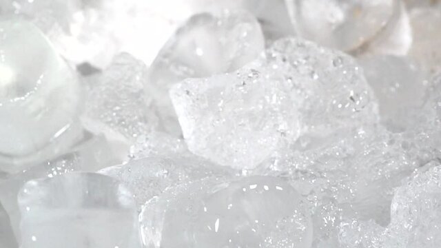 ice cubes close up