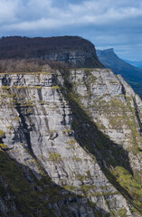 Autumn landscape at the Salto del R&iacute;o Nervion in the Monte Santiago Natural Monument. Region of the Merindades. Province of Burgos, Autonomous Community of Castilla y Le&oacute;n, Spain, Europe