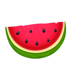 Watermelon Fruit Emoji Vector Design. Art Illustration Agriculture Farm Product.