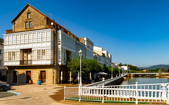 Cityscape of Cedeira in the Galicia region of Spain.