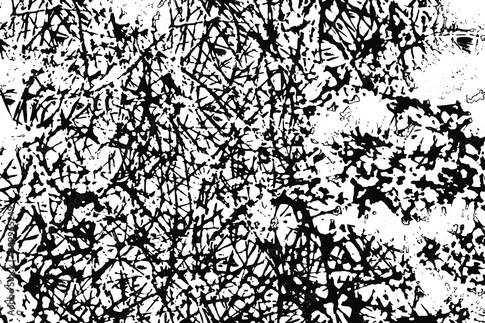 Poster grunge texture of uneven rough surface with cracks and cracks. vector illustration. overlay template