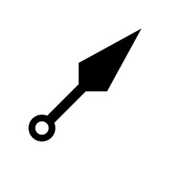 kunai icon element of weapon icon for mobile concept and web apps. Thin line kunai icon can be used for web and mobile. Premium icon on white background