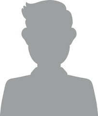 Hand drawn, modern, man avatar profile icon (or portrait icon). User flat avatar icon, sign, profile male symbol