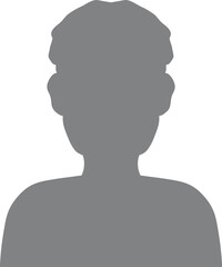 Hand drawn, modern, man avatar profile icon (or portrait icon). User flat avatar icon, sign, profile male symbol