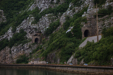 Beautiful view of rocky mountains near Mostar, Bosnia and Herzegovina