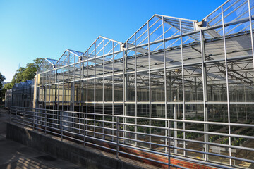 Exterior view of Green house and plant research.
