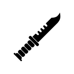 combat knife icon element of weapon icon for mobile concept and web apps. Thin line combat knife icon can be used for web and mobile. Premium icon on white background