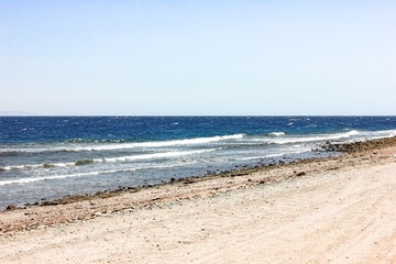 Egypt, Sinai Peninsula - 02/05/2015: Red sea beach.