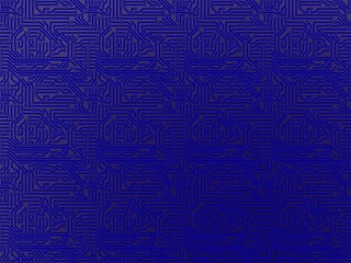 Circuit board on a blue background. Pattern