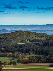 paisaje de Niederösterreich bosques en otoño, colorido 