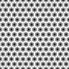 Repeated color figures on white background. Honeycomb wallpaper. Seamless surface pattern design with regular hexagons. Polygons motif. Digital paper for page fills, web designing, textile print.