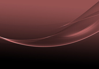 Fototapeta premium Abstract background waves. Black and marsala red abstract background for wallpaper or business card