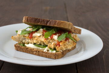 crunchy fish sandwich