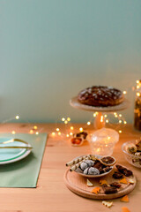 christmas table setting
