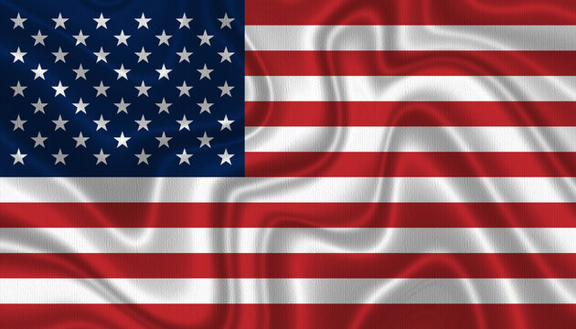 Flag of United States of America background template.