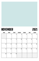2021 Calendar Isolated on Background - 389984439