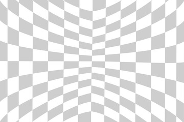 Simple abstract background. Vector illustration of checkered pattern with optical illusion