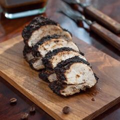Grilled Chicken Breast with Coffee Rub