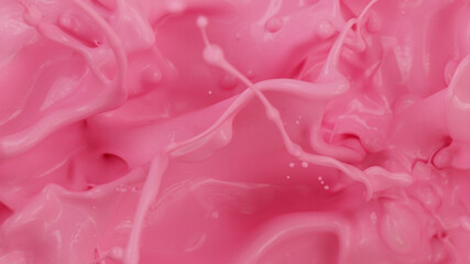 Pink paint splashes, abstract background