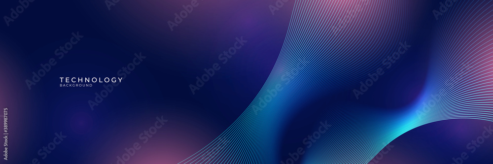 Aufkleber abstract technology particles lines mesh background