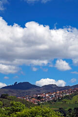 Partial view of Ouro Preto, historical city in Brazil