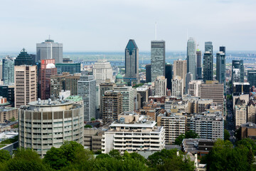 Fototapeta na wymiar View of Montreal skyline
