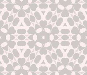 Pink and grey pattern, simple texture for young girl invitation card, beautiful flat geometric, floral cover background