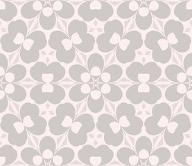 Pink and grey pattern, simple texture for young girl invitation card, beautiful flat geometric, floral cover background