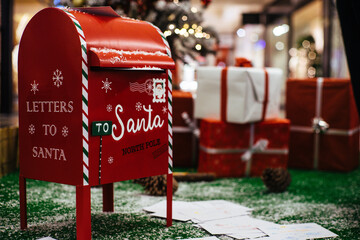 Mailbox for christmas letters to Santa Claus