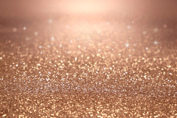 rose gold glitter abstract background for Christmas and Valentine.