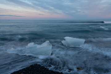 Icelandic Glaciers and Icebergs, Landscape in Summer