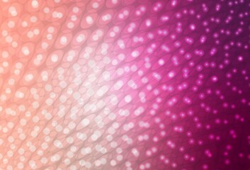 Light Pink vector pattern with spheres.