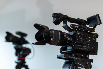 Professional two camera setup for live video streaming
