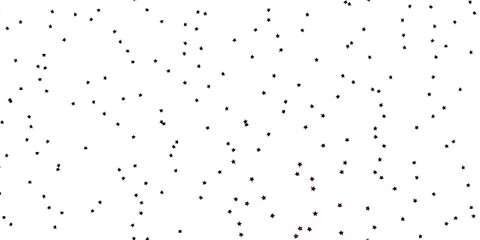 Dark Red vector texture with beautiful stars.