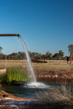 Hot Artesian Bore water fountain
