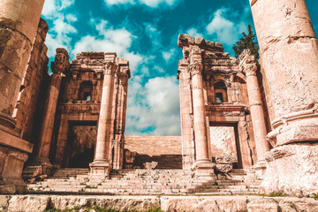The old city of Jerash located in Jordan.